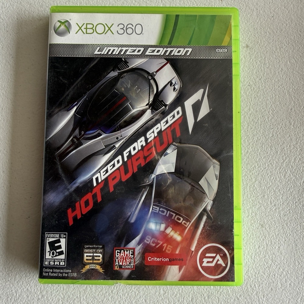 Need for Speed Hot Pursuit (Xbox 360) Game Limited Edition Video Game